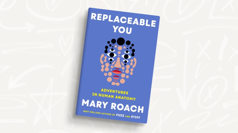 Amazon's best books of 2025: Book cover: 'Replaceable You' by Mary Roach, featuring abstract face design