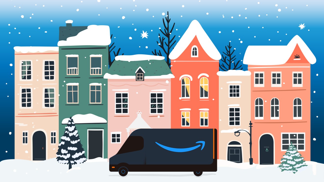 Amazon Zustellungen im Winter