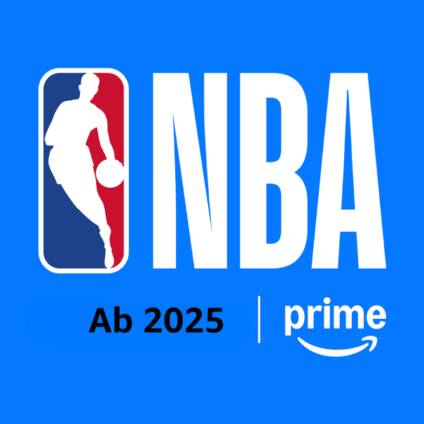 Ein Poster um die NBA bei Prime Video Deutschland ankukündigen. 