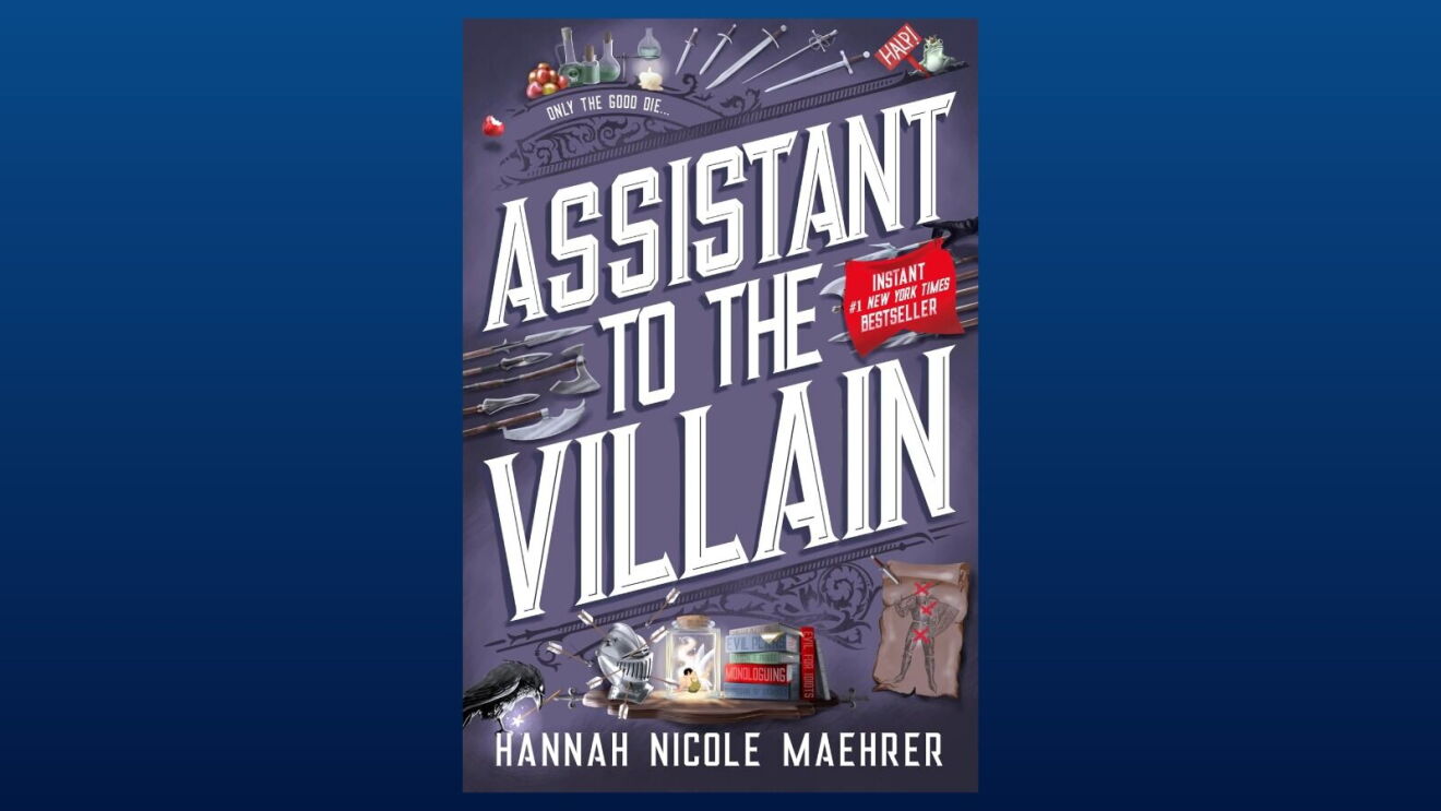 Book cover of Assistant to the Villain by Hannah Nicole Maehrer, a #1 New York Times bestseller available on Kindle+