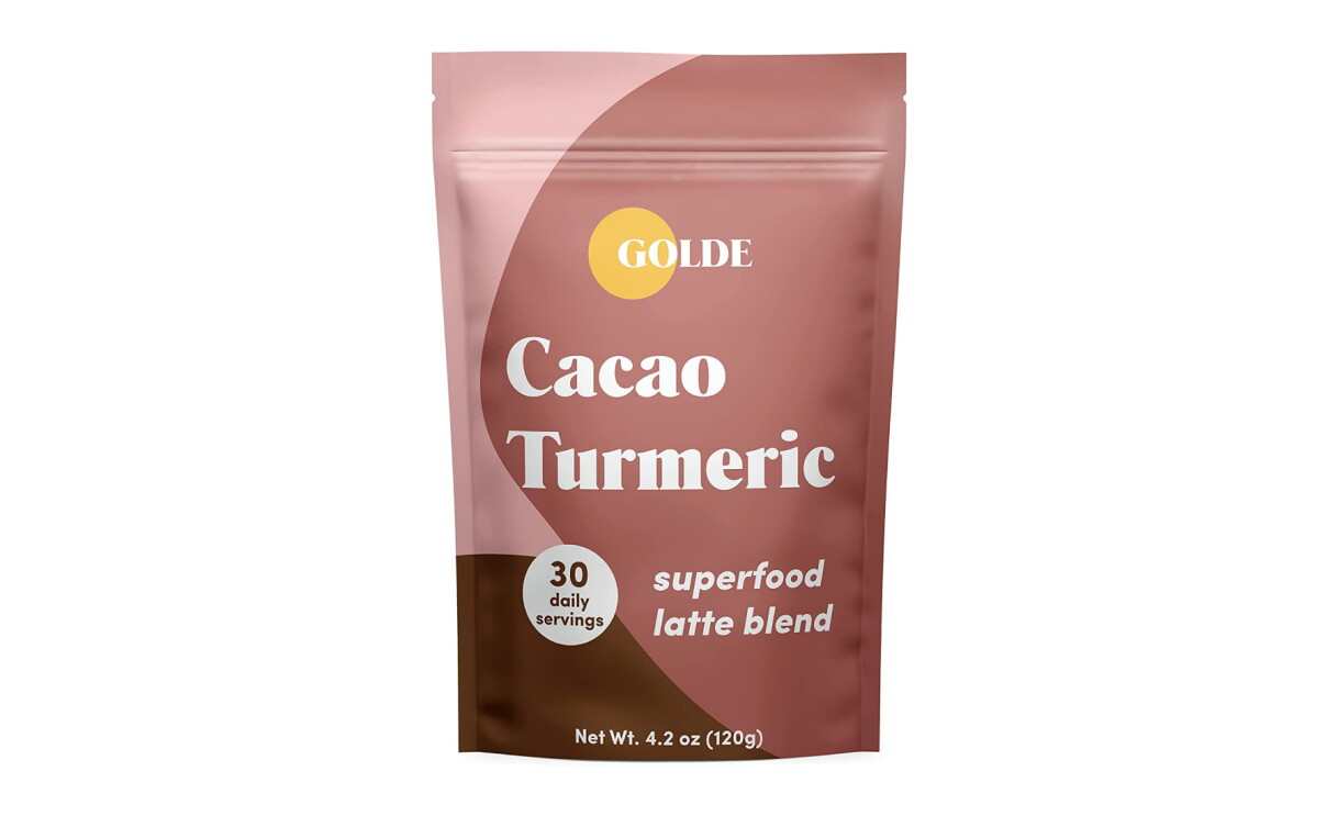 Golde Cacao Turmeric superfood latte blend. 