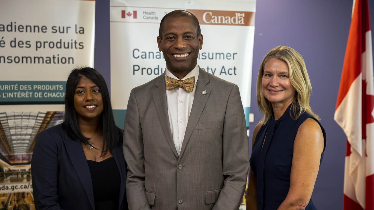 Honourable Greg Fergus, Eva Lorenz, Nivitha Jeyakumar