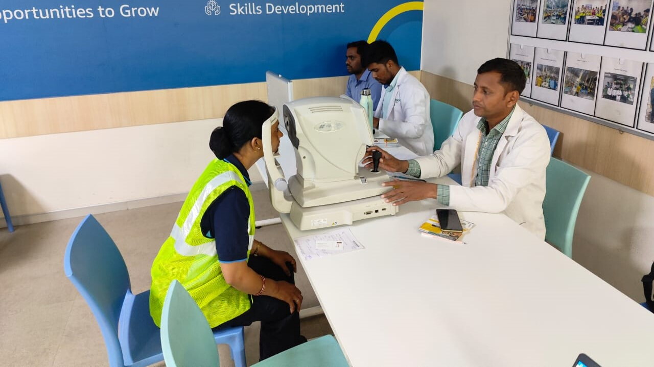 Health camps being organised for delivery associates at Amazon