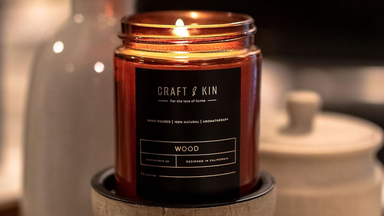 Craft & Kin Premium Wood Candle