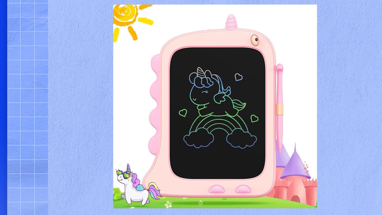 Image of kids writing tablet.