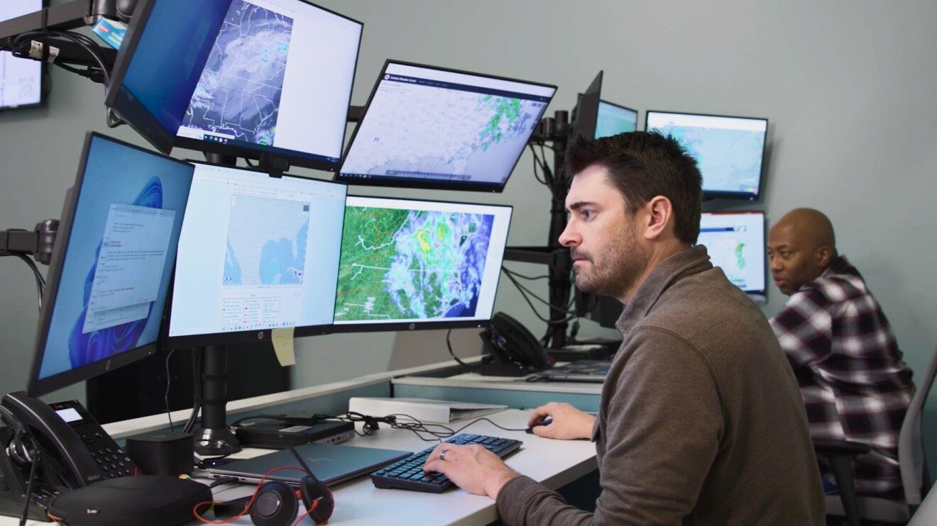 From left: Amazon chief meteorologists Josh Kastman and Ty Smith.