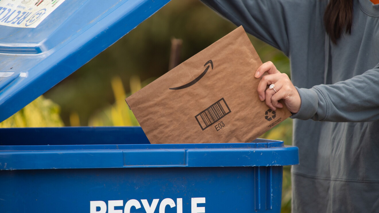 Amazon's efforts to recycle, reuse, and repurpose materials