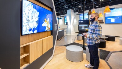 一个图像从内部的技能中心