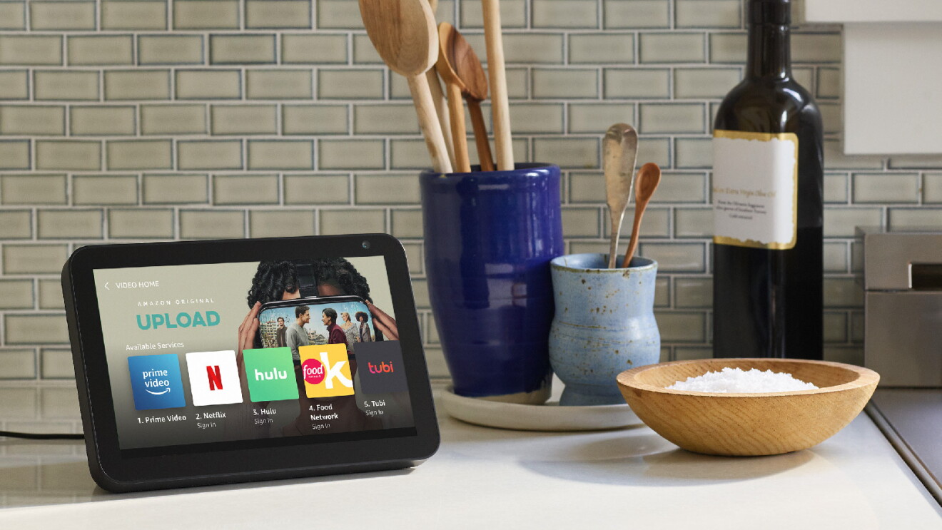 Prime Day 2023 live blog best deals: Echo Show displaying apps in a kitchen.