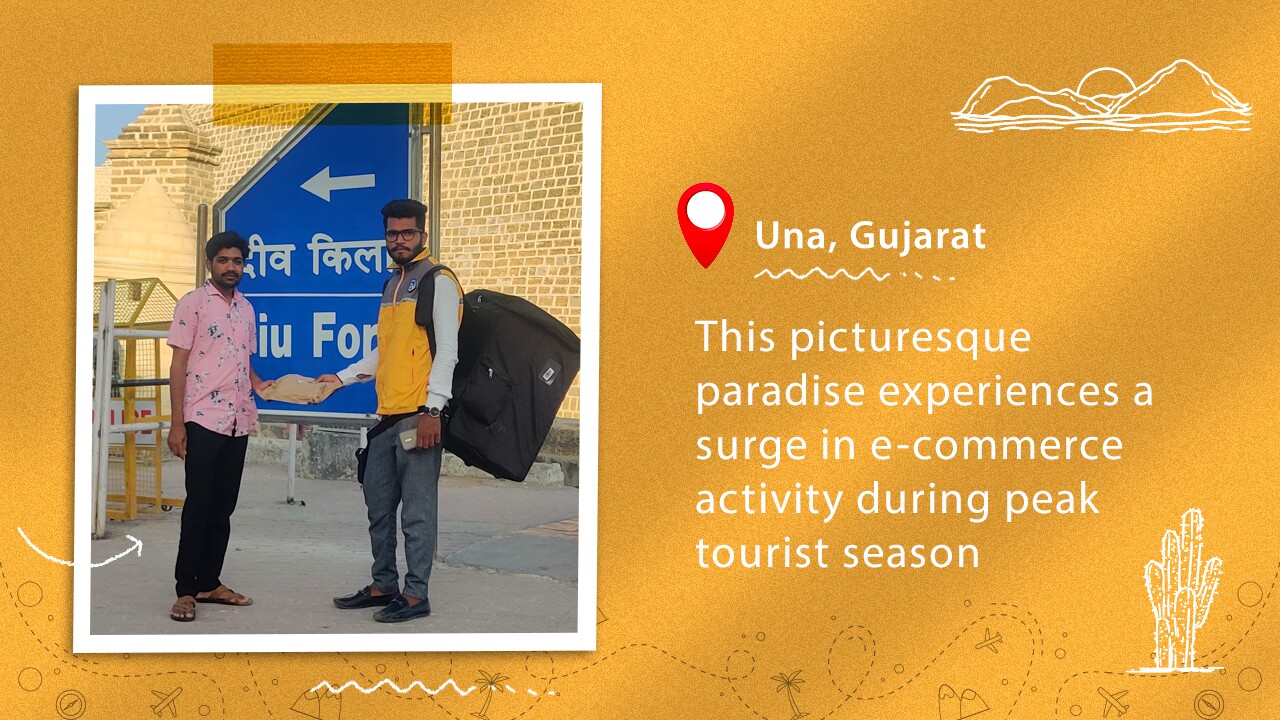 Amazon Delivery in Una, Gujarat During Peak Tourist Season