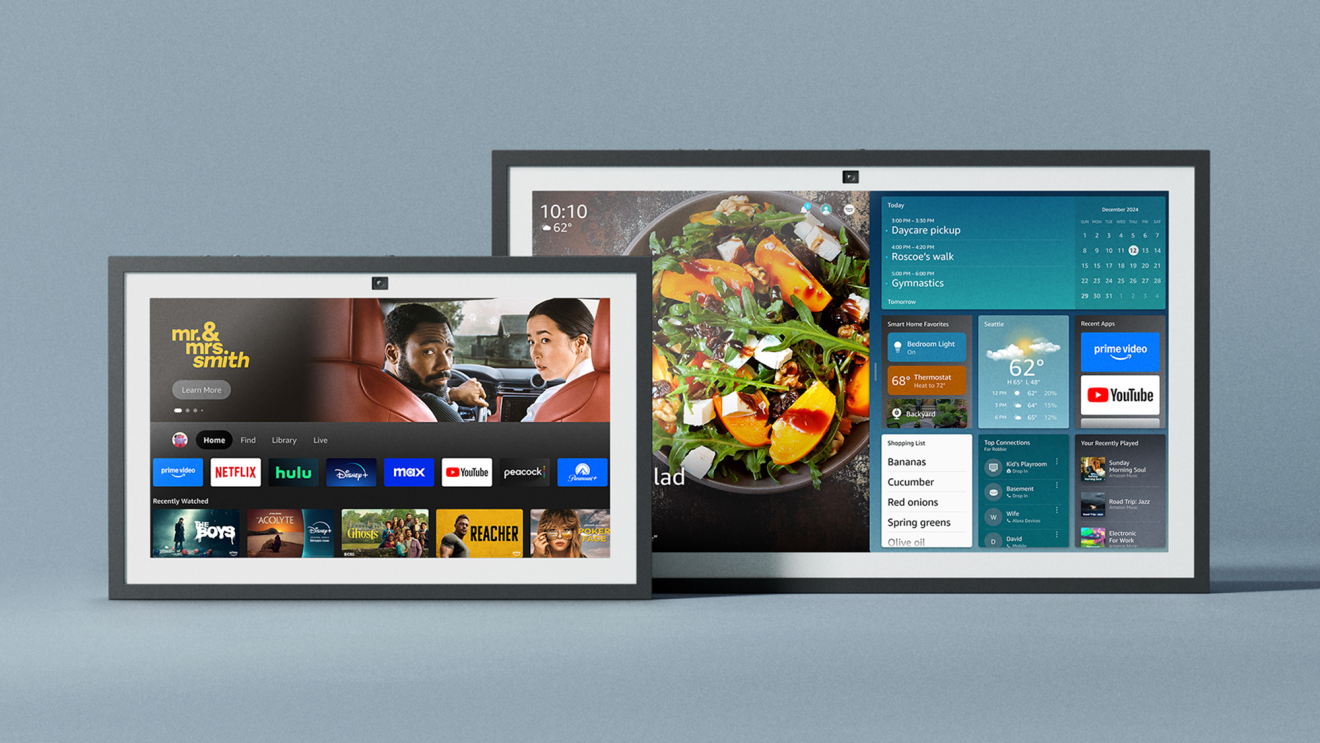 Echo Show 15 (left) and Echo Show 21 (right)
