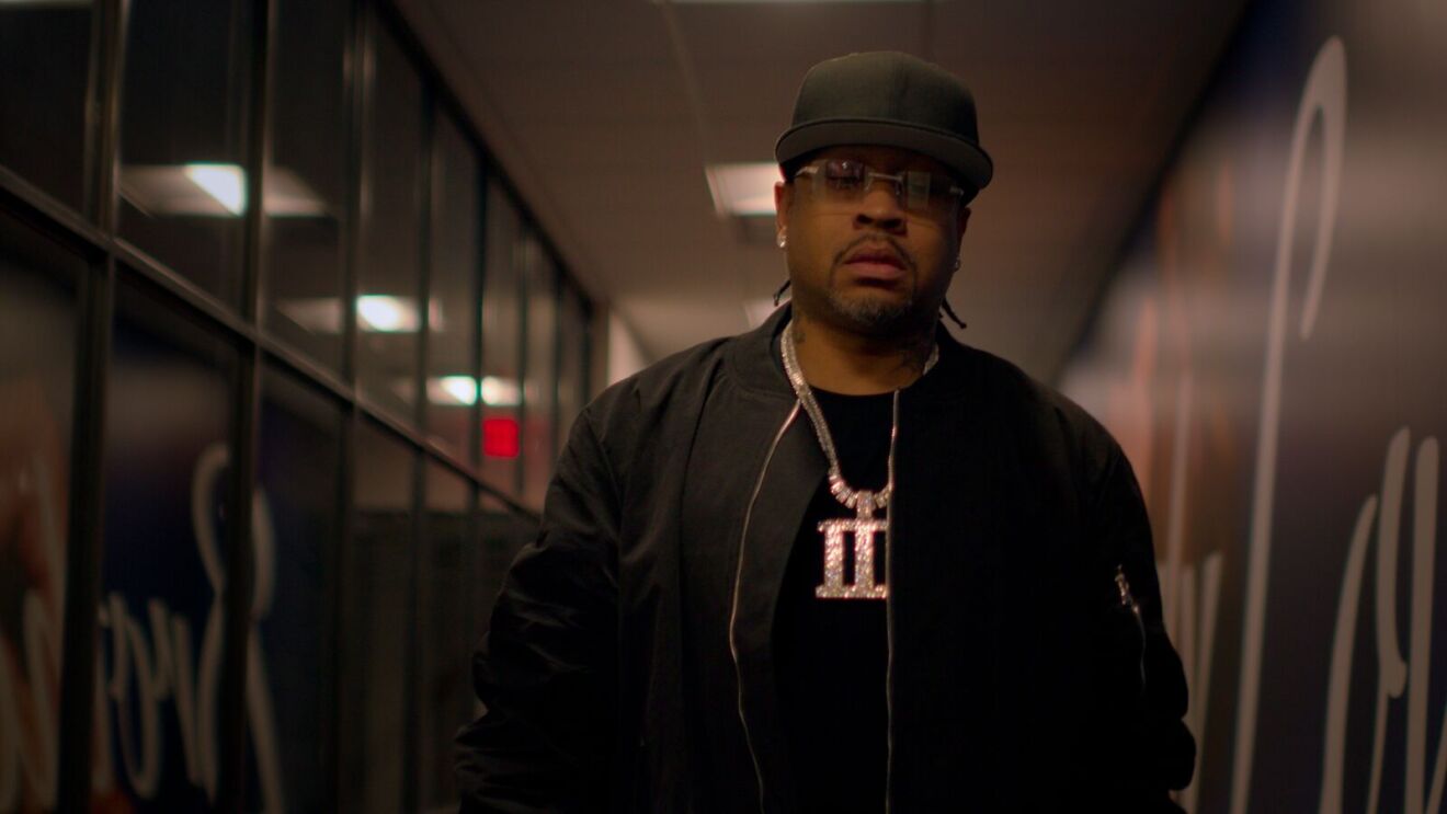 Still image of former NBA star Allen Iverson for the new Prime Video docuseries.