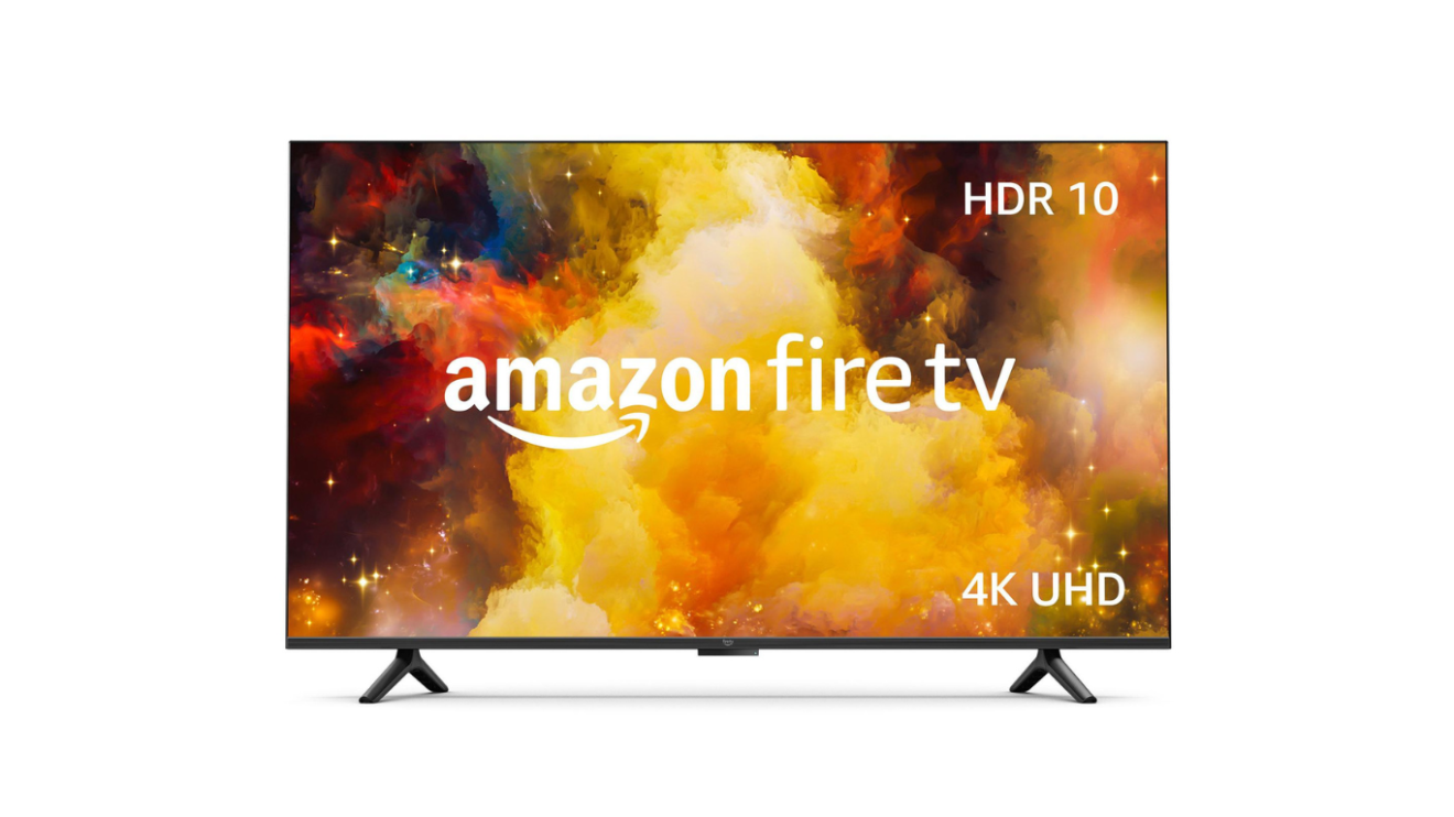 Imagen de una tele con el logo de Amazon Fire TV en la pantalla. 