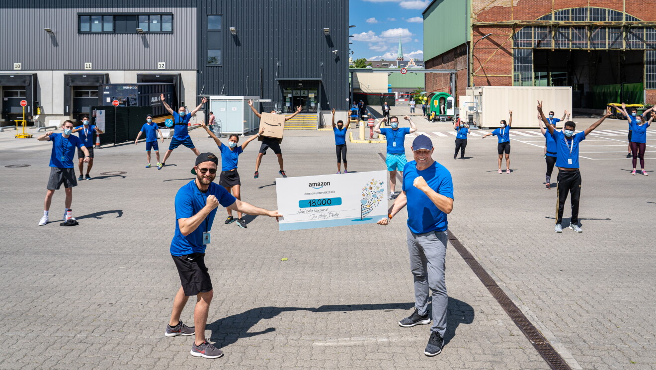 Amazon employees and celebrities across Europe run together to raise money for local charities