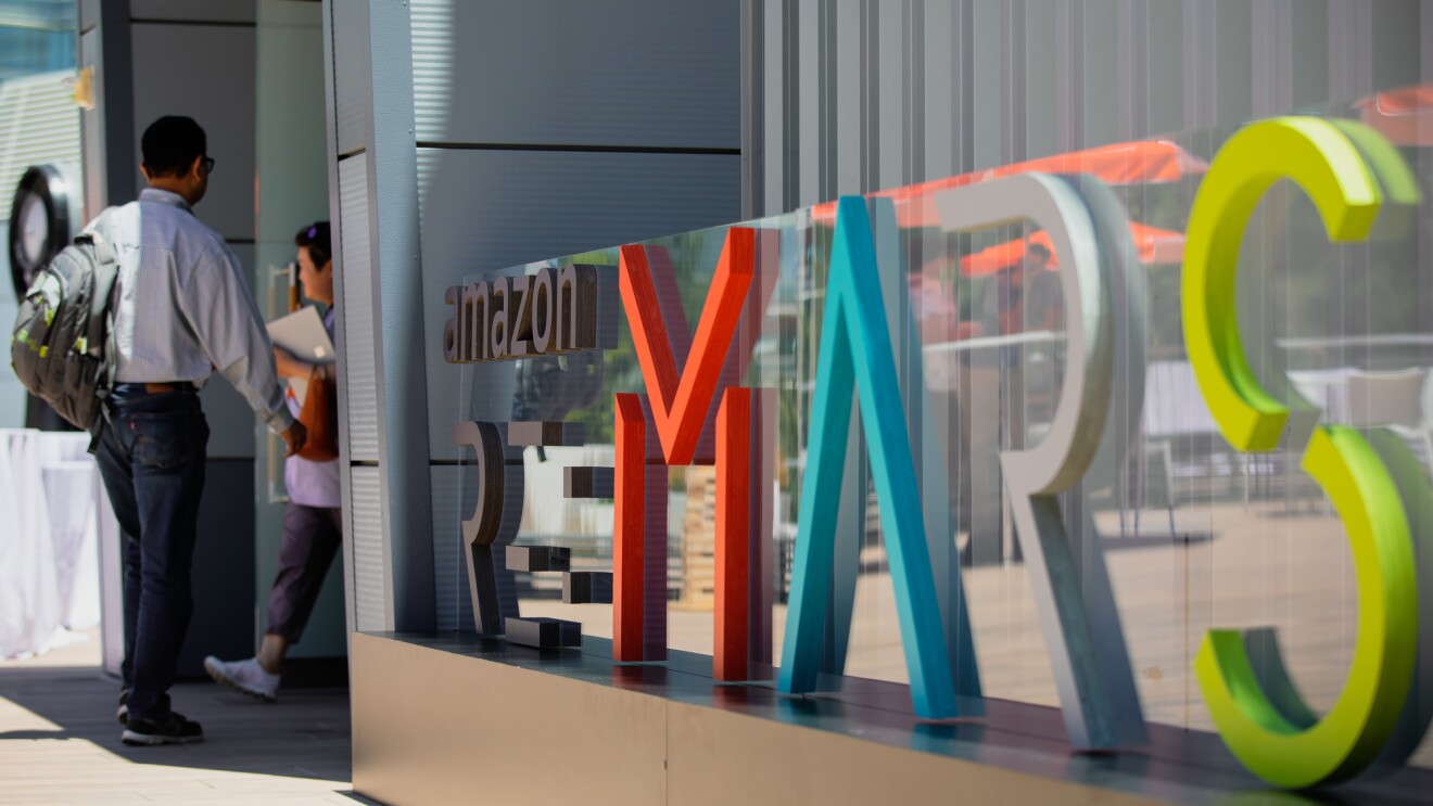 re:MARS branding outside the Aria Hotel in Las Vegas