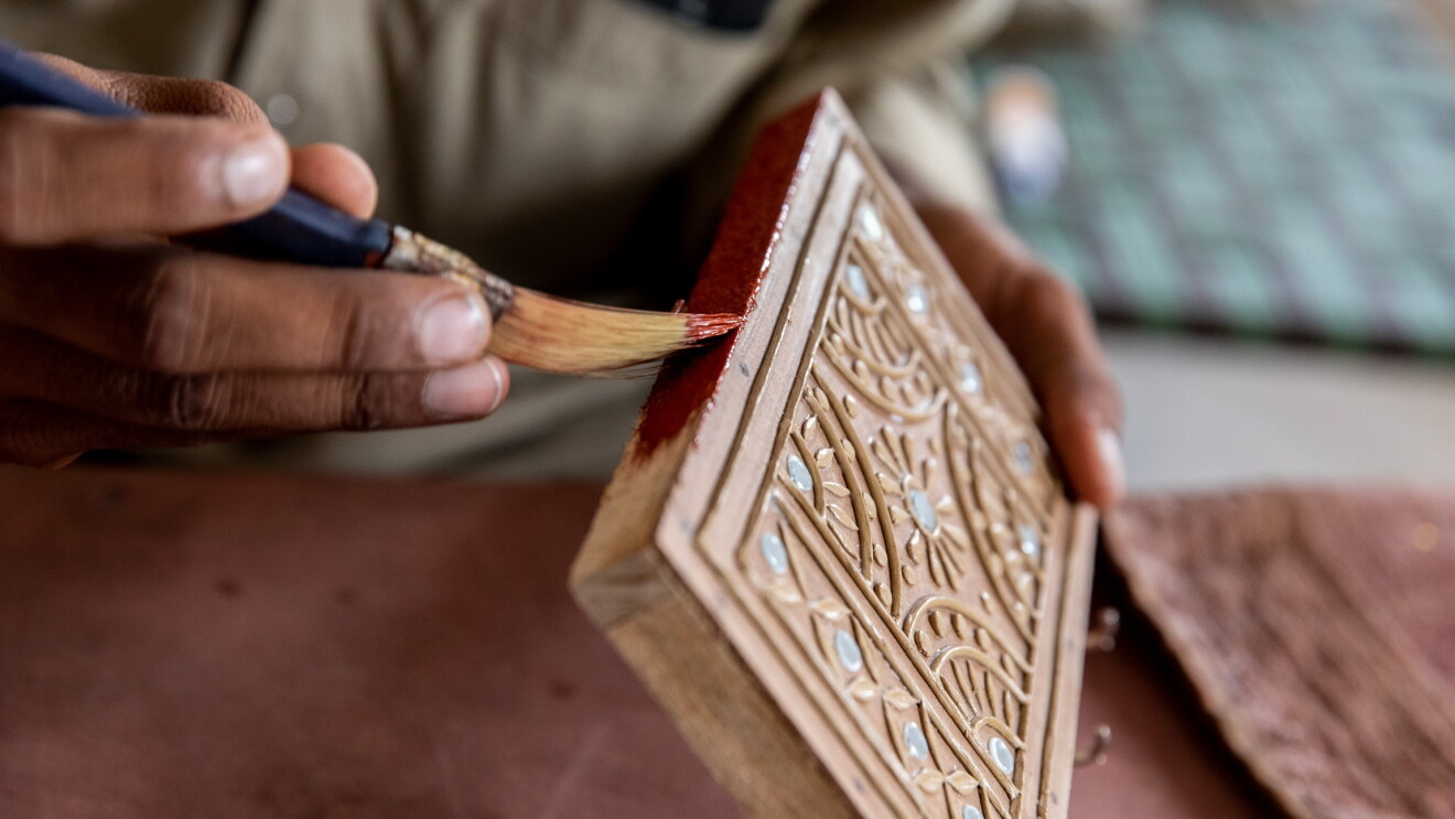 Mudwork Art form by Maji Khan