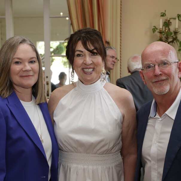 Lucy C. Cronin, Amazon VP for EU Public Policy; Claire D. Cronin, United States Ambassador to Ireland; Neil Morris, AWS Country Lead Ireland 