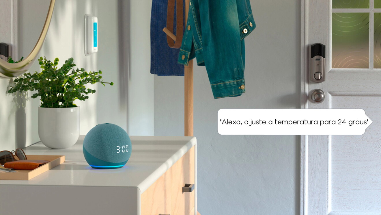 Comando de ajuste de temperatura para Alexa