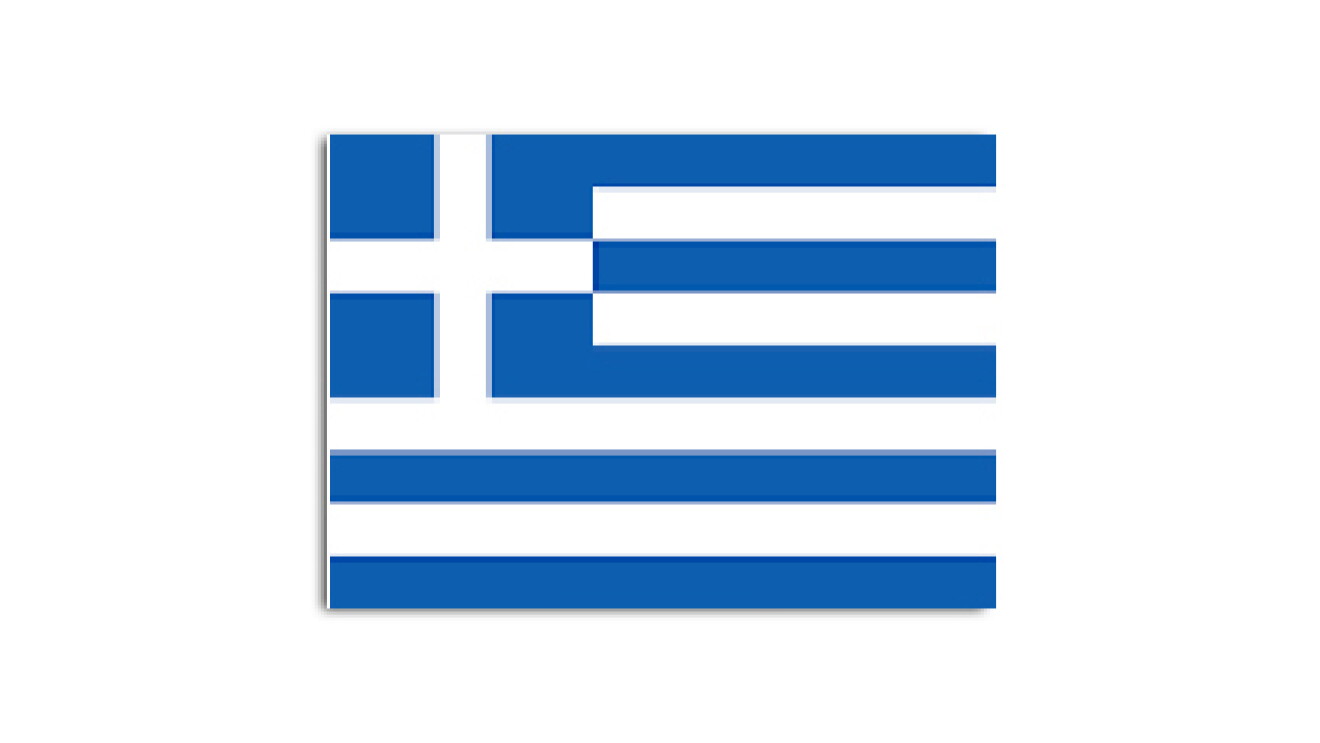 Greece flag map for location