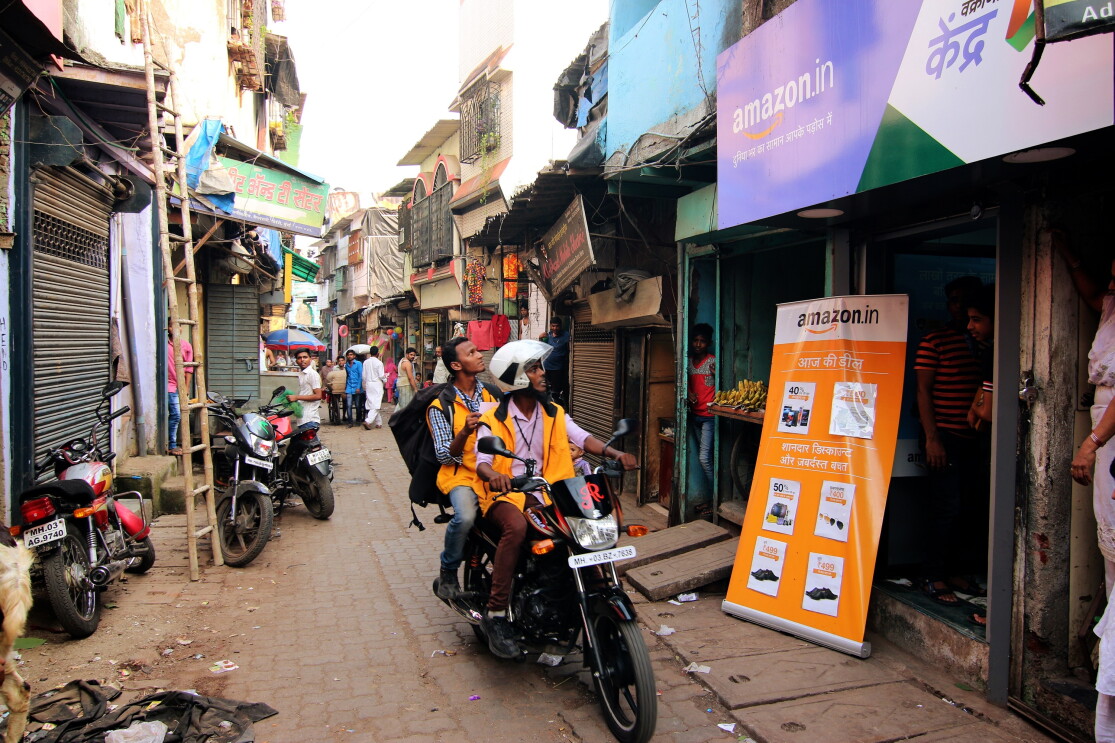 An Udaan point in the heart of a tier 2 town in India