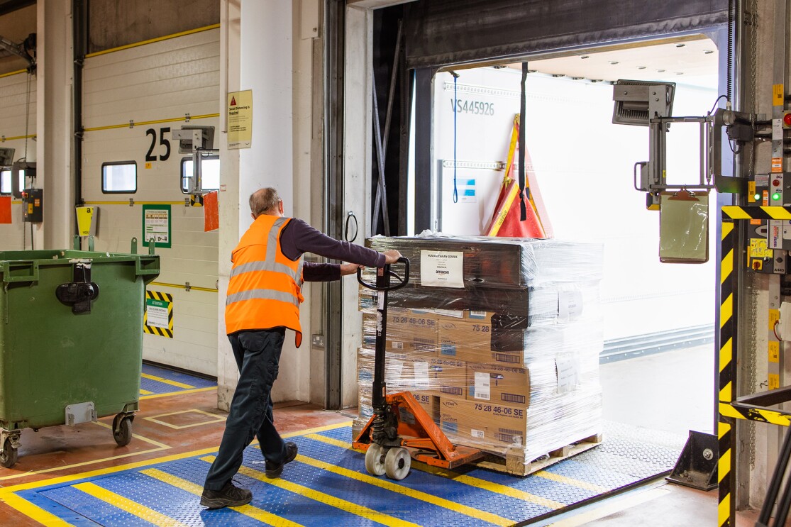 Image from the Slovakia hub Amazon set up to support Ukraine refugees