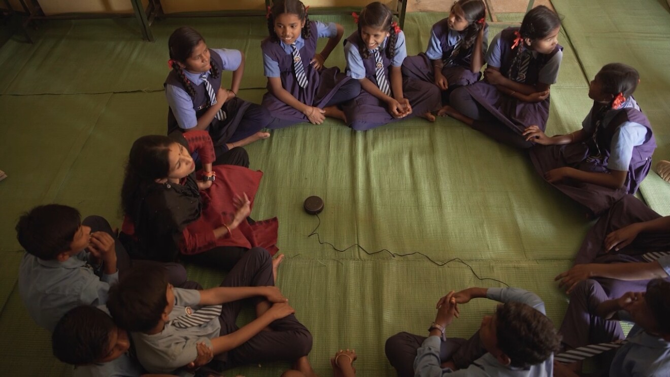 Kids in a school in Bastar