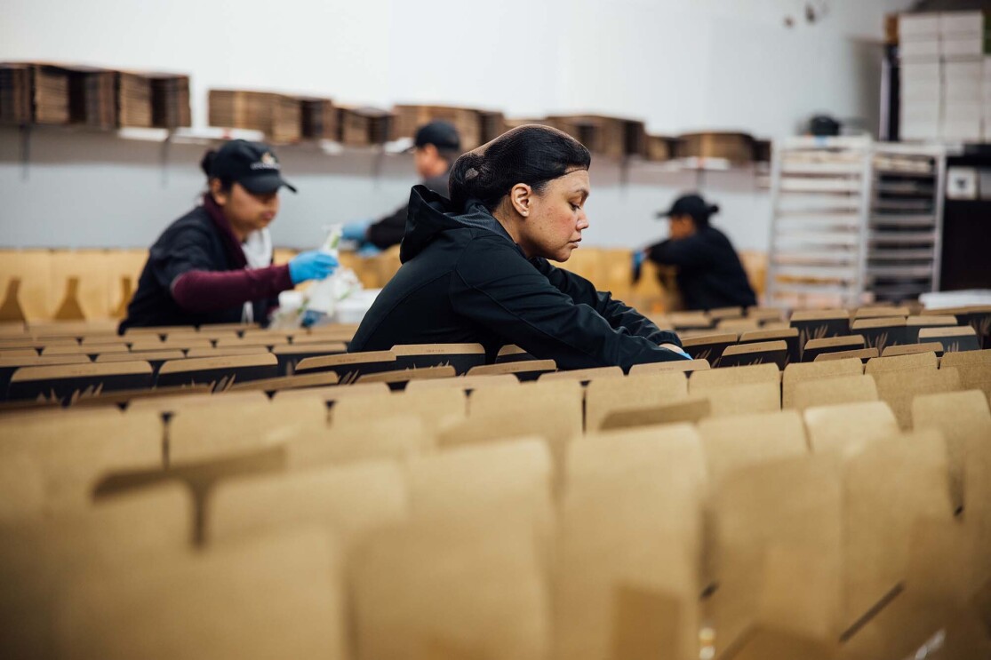 Amazon partners with local agencies to deliver meals to those most vulnerable to COVID-19. 