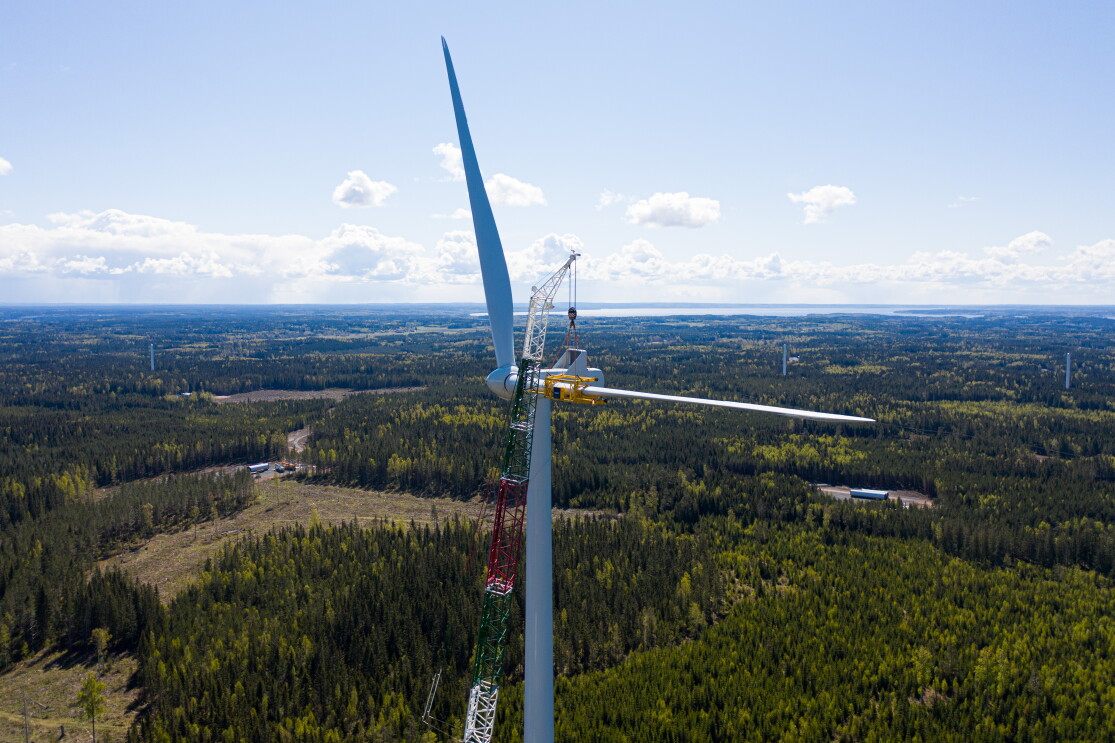 Amazon wind farm in Sweden