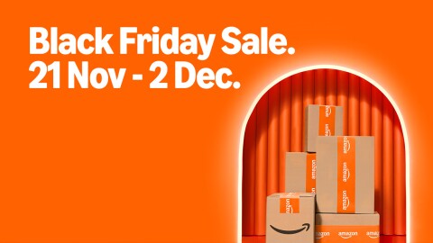 key visual for amazon black friday, with dates