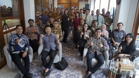 A photo at the launch of IndonesiapandAI
