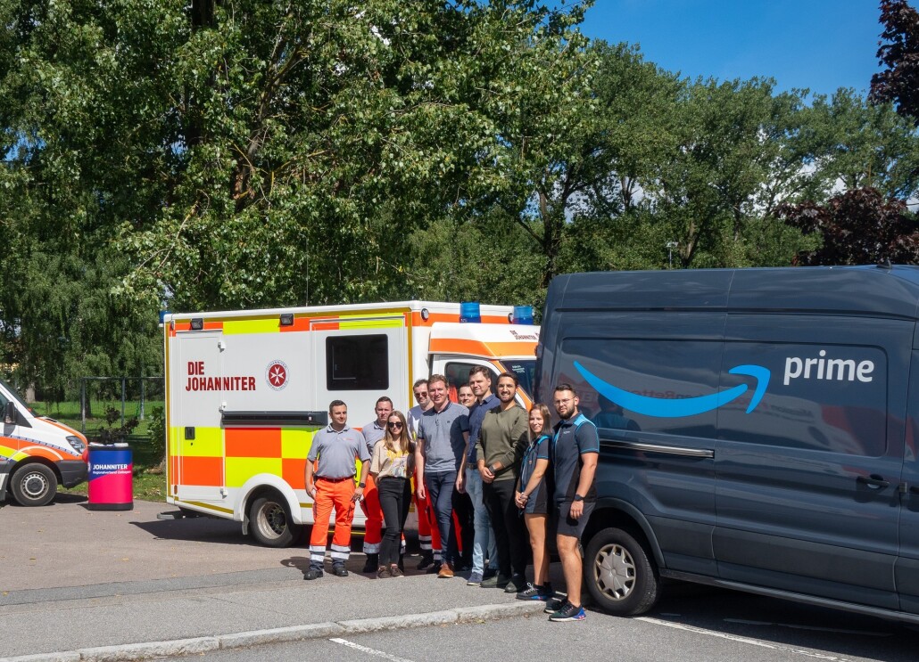 Amazon und Johanniter-Unfall-Hilfe bieten Lieferpartnern Erste-Hilfe-Kurse 