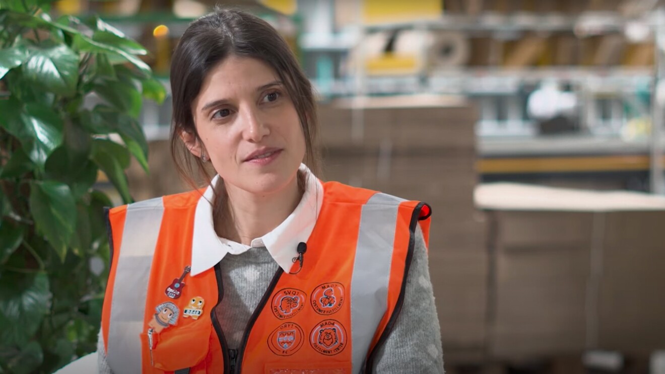 An image of Geraldine Leirós Martinez, general manager at Amazon's largest fulfillment center in Spain.