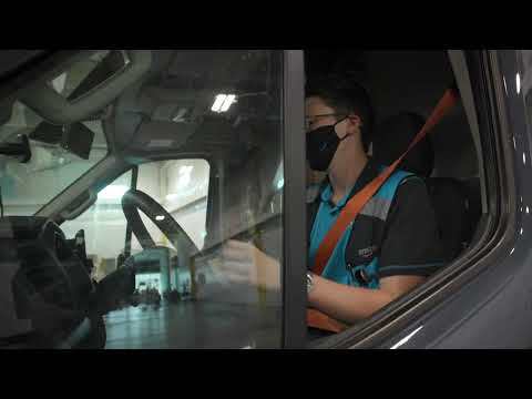 Amazon delivery station and package delivery b-roll