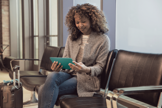 Fire HD 8 Tablet in casual setting