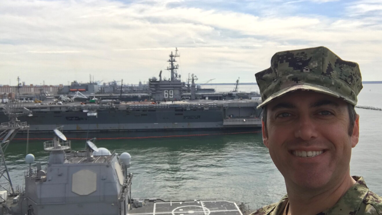 Images of Amazon employees who serve in the military.