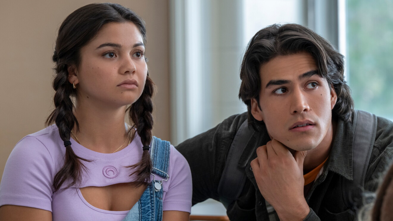 Siena Agudong as Sue Snell and Joel Oulette as Tommy Ross in Prime Video's Carrie