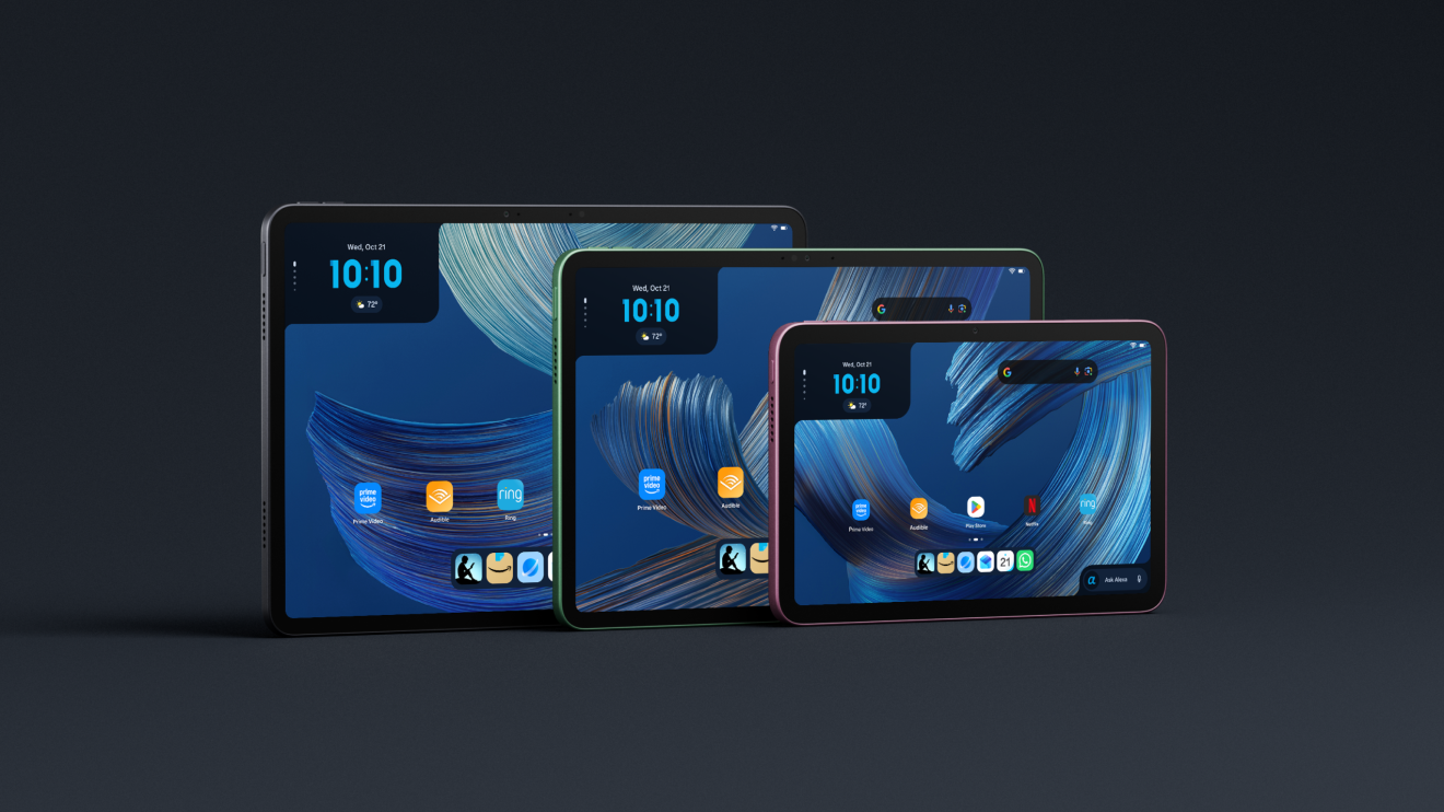 Amazon Alexa Tablet lineup in three sizes