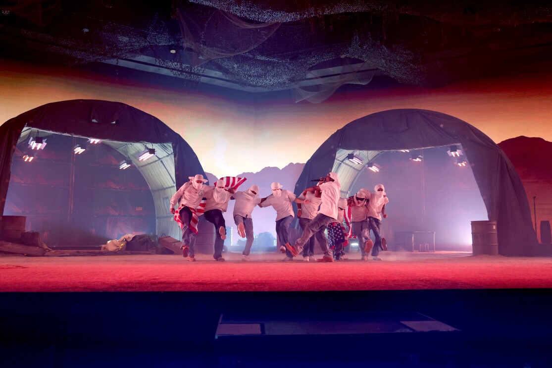 An image of an artist performing at the Amazon Music Live concert series.