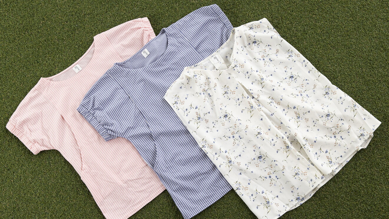 モーハウスの授乳服。中心や横側にスリットが入っている