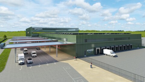 Visualization of the new delivery station in Antwerp, Belgium