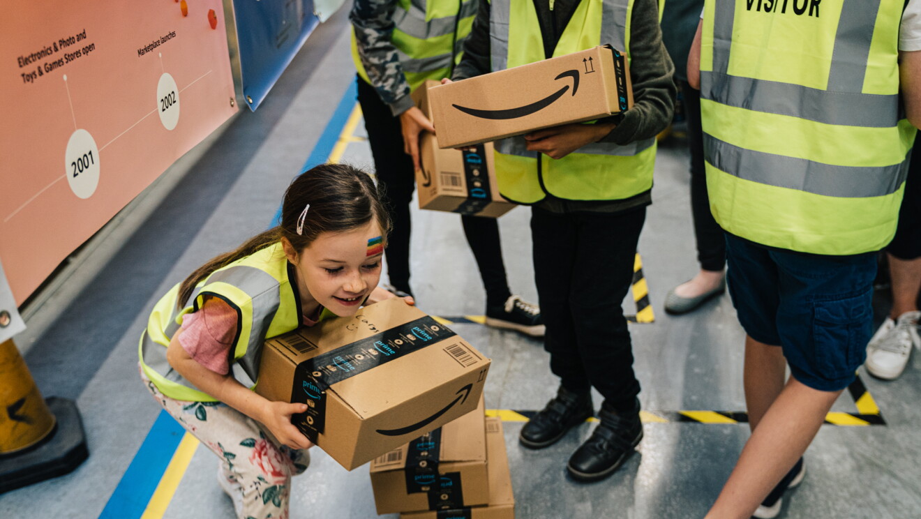 Children at Amazon Goes Gold event Doncaster