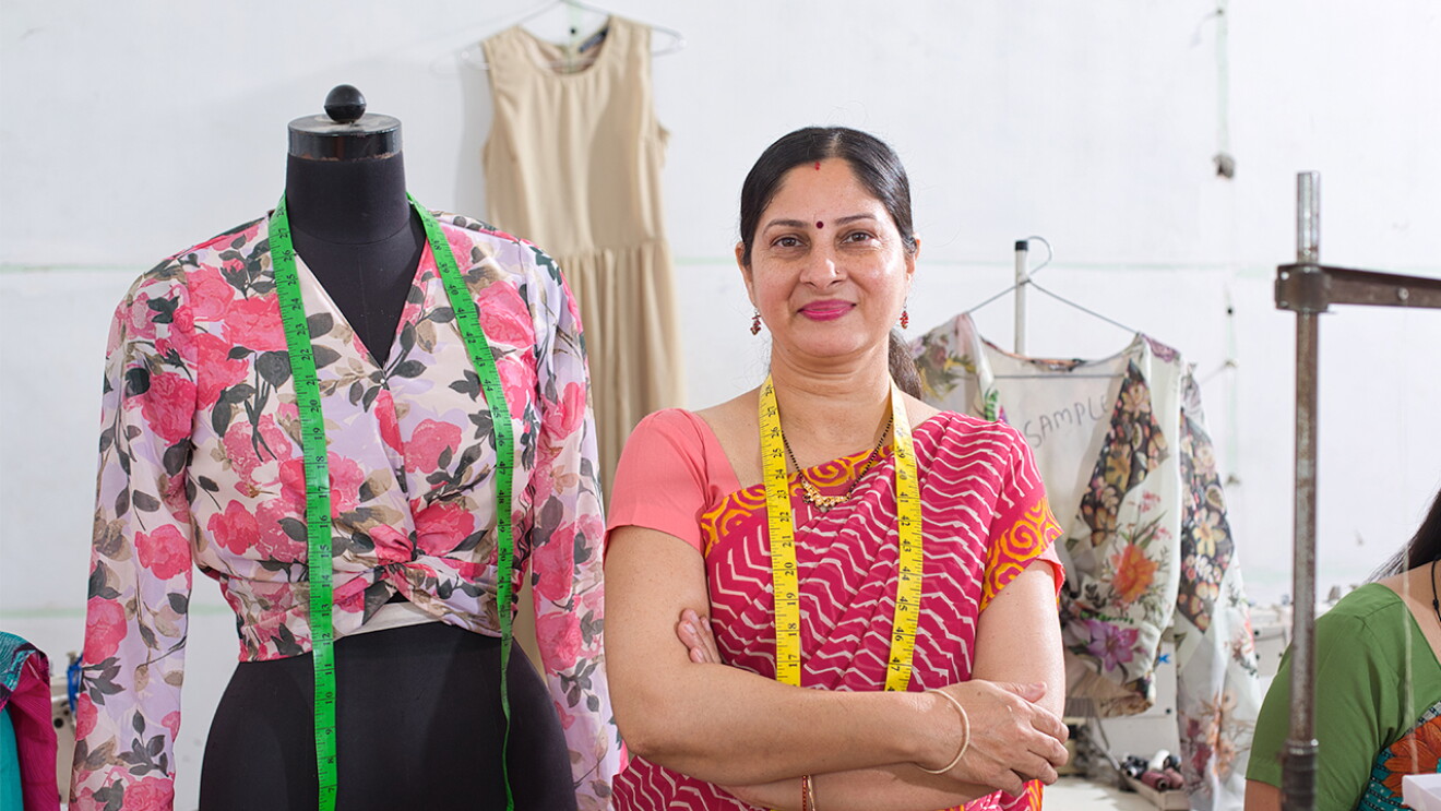Picture that depicts a woman running a small business. Glowroad Amazon acquisition