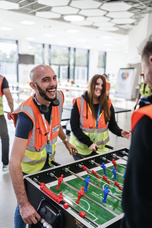 Starttag bei Amazon in Kaiserslautern.