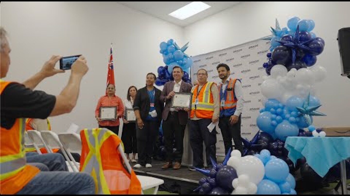 Amazon Fulfilment Centre Brampton - YYZ3 Celebrates 10-Year Anniversary alongside Tenured Amazonians
