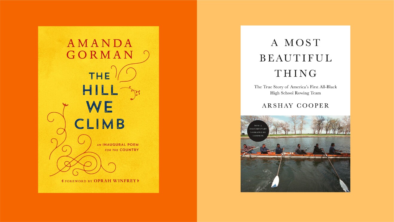 An image with two book covers on it.