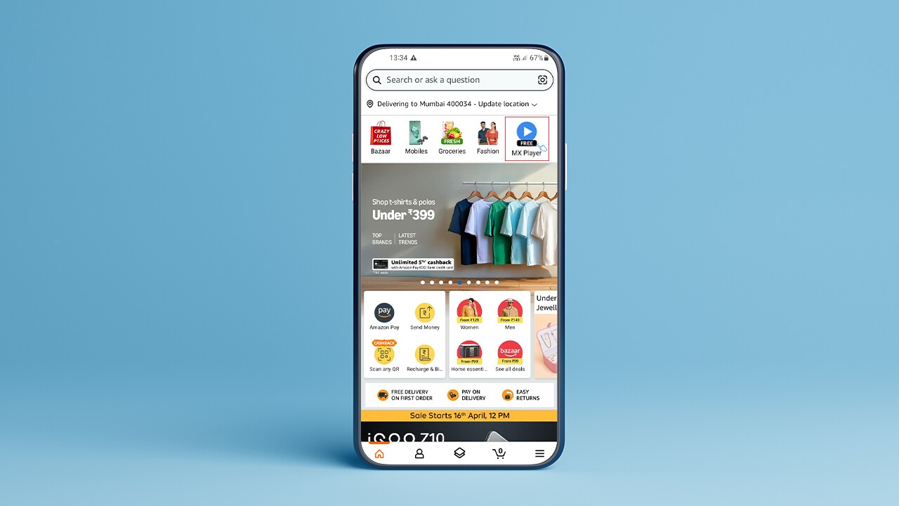 Watch Amazon MX Player from the Amazon mobile shopping app
