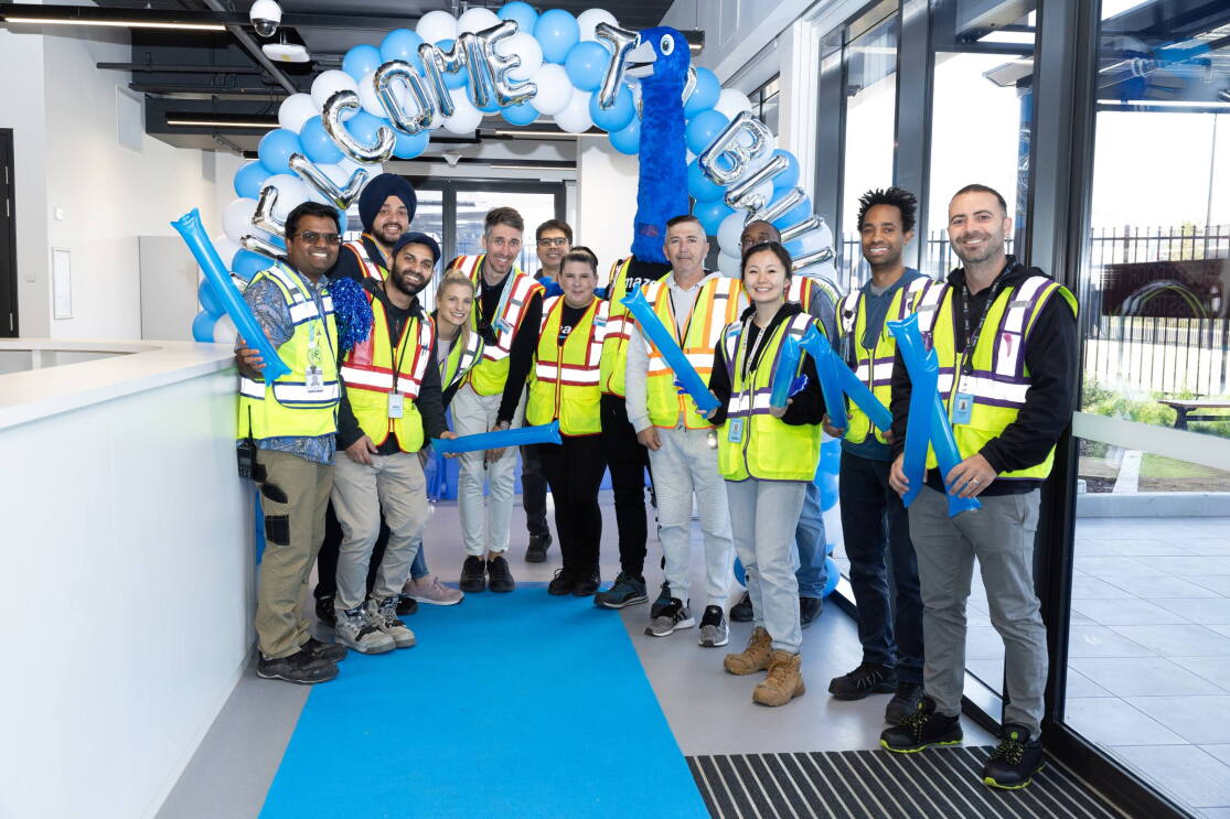 employees of amazon fulfillment centre in Western Sydney's Horsley Park