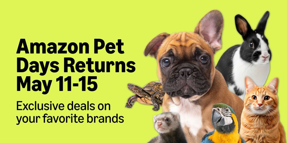 Amazon Pet Days returns May 11 with 5 days of deals for dogs, cats, and more