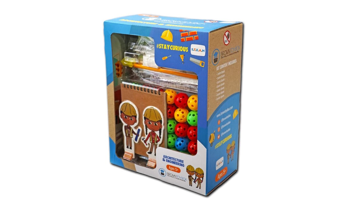 A product image of a STEAM play kit from Brown Toy Box.