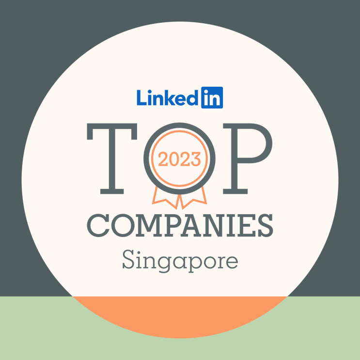 LinkedIn Top Companies Singapore badge